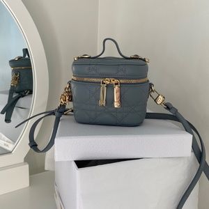 Dior Lady Mini Vanity Case - Cloud Blue